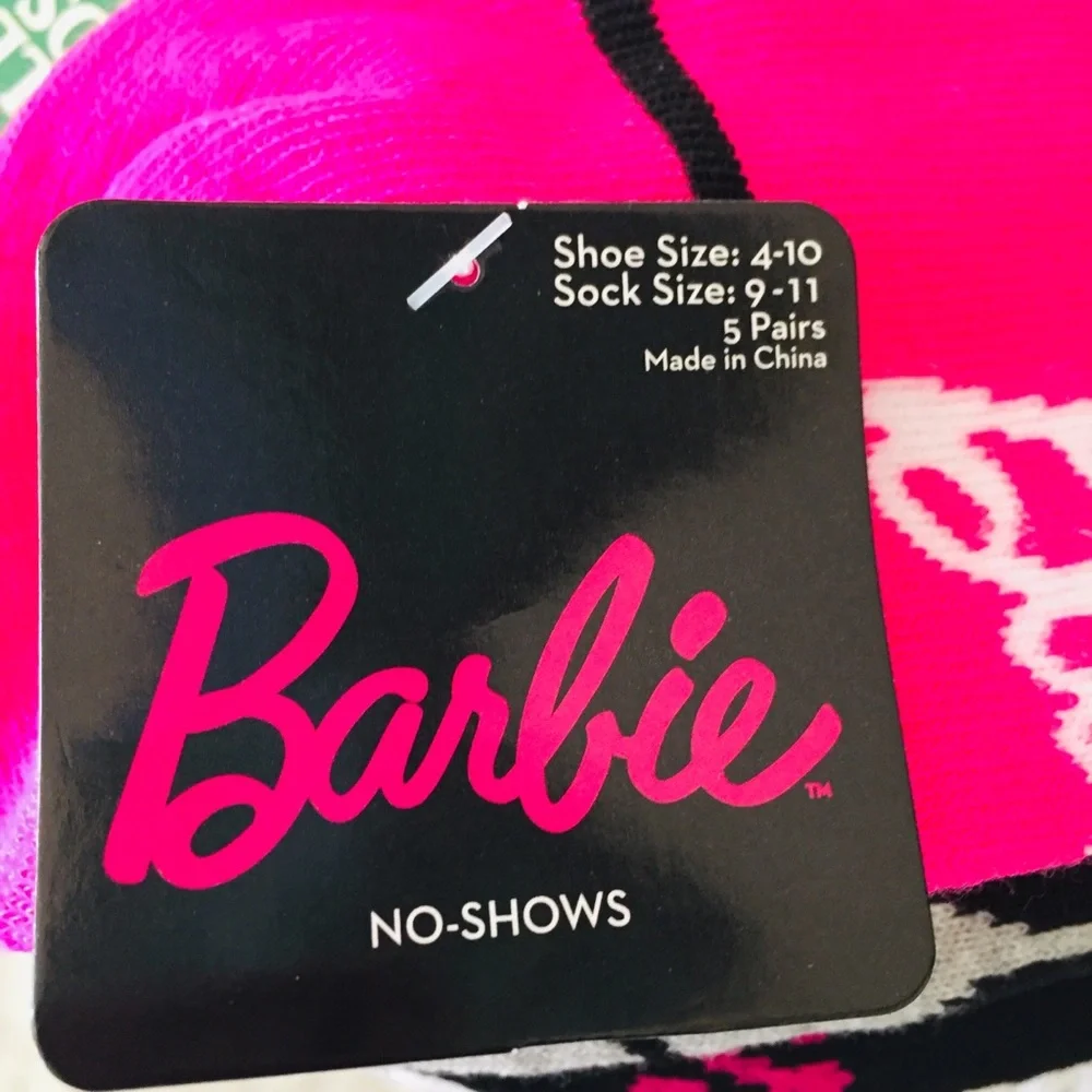 Barbie No Show 5 Pairs Pack